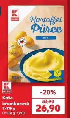 Kaufland Kaše bramborová nabídka