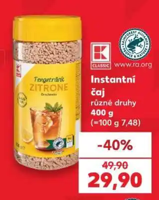 Kaufland Instantní čaj nabídka