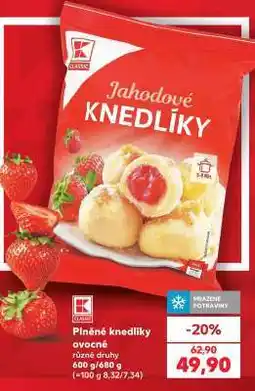 Kaufland Plněné knedlíky ovocné nabídka
