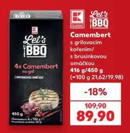 Kaufland Camembert s grilovacím kořením/s brusinkovou omáčkou nabídka