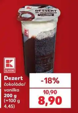 Kaufland Dezert čokoláda/vanilka 200 g nabídka
