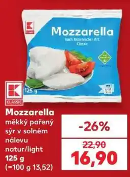Kaufland Mozzarella nabídka