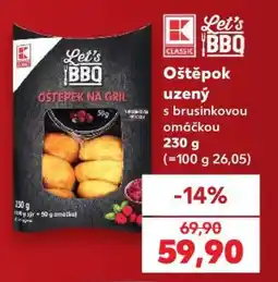 Kaufland Oštěpok uzený s brusinkovou omáčkou nabídka