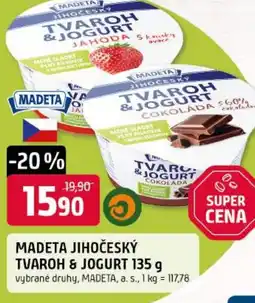 Trefa Madeta jihočeský tvaroh & jogurt nabídka