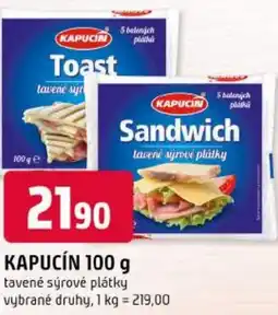 Trefa KAPUCÍN tavené sýrové plátky nabídka