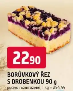 Trefa Borůvkový řez s drobenkou nabídka