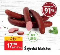 MP Krásno Štýrská klobása nabídka