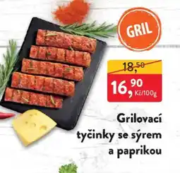 MP Krásno Grilovací tyčinky se sýrem a paprikou nabídka
