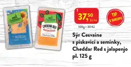 MP Krásno Sýr Cesvaine s pískavicí a semínky, Cheddar Red s jalapenjo pl. nabídka
