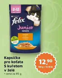 Můjobchod Kapsička pro koťata S kuřetem v želé nabídka