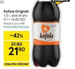 Tesco Kofola Originál nabídka