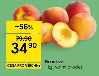 Tesco Broskve nabídka