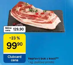 Tesco Vepřový bok s kostí nabídka