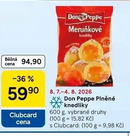 Tesco Don Peppe Plněné knedlíky nabídka
