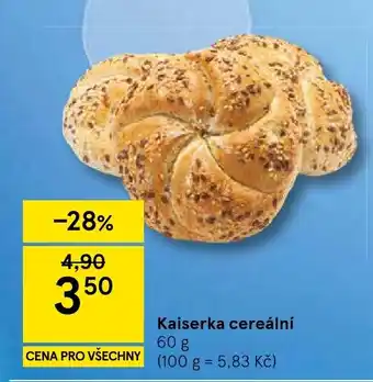 Tesco Kaiserka cereální nabídka