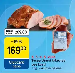 Tesco Tesco Uzená krkovice bez kosti nabídka