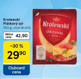 Tesco Krolewski Plátkový sýr nabídka