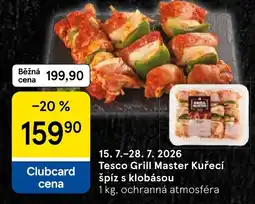 Tesco Tesco Grill Master Kuřecí špíz s klobásou nabídka