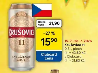 Tesco Krušovice 11 nabídka