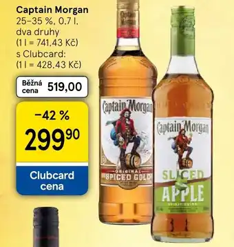 Tesco Captain Morgan nabídka