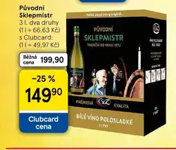 Tesco Původní Sklepmistr nabídka