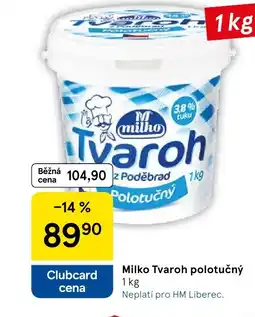 Tesco Milko Tvaroh polotučný nabídka
