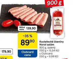 Tesco Kostelecké Uzeniny Horal salám nabídka