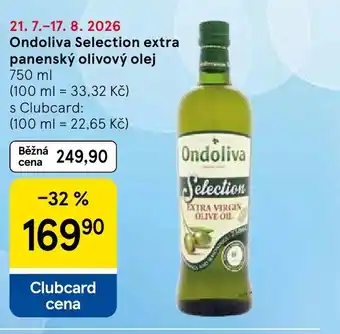 Tesco Ondoliva Selection extra panenský olivový olej nabídka