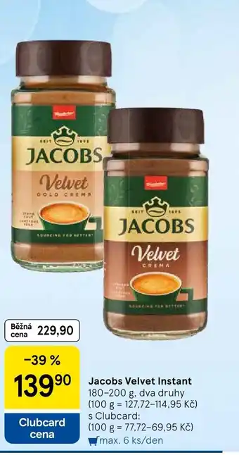 Tesco Jacobs Velvet Instant nabídka