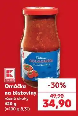 Kaufland Omáčka na těstoviny nabídka