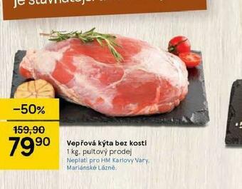 Tesco Vepřová kýta bez kosti nabídka