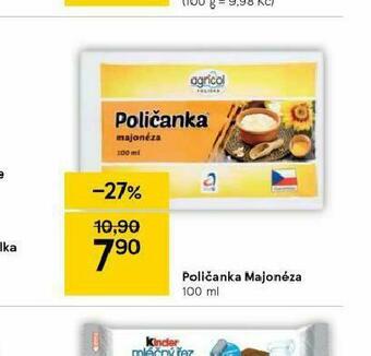 Tesco Poličanka majonéza nabídka