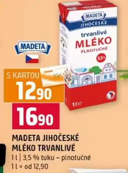 Terno Madeta jihočeské mléko trvanlivé nabídka