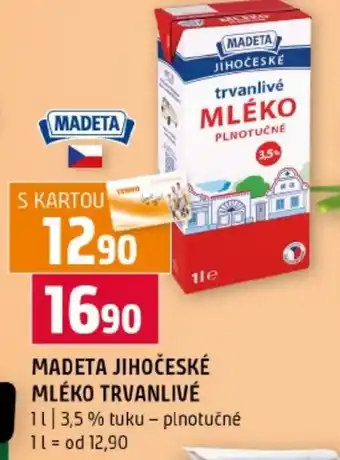 Terno Madeta jihočeské mléko trvanlivé nabídka