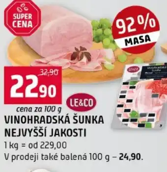 Terno Vinohradská šunka nejvyšší jakosti nabídka