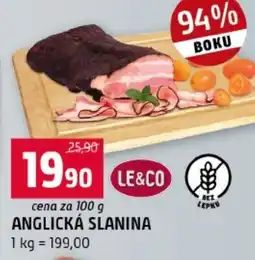 Terno Anglická slanina nabídka