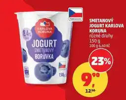 Penny Market SMETANOVÝ JOGURT KARLOVA KORUNA různé druhy nabídka