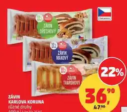 Penny Market ZÁVIN KARLOVA KORUNA různé druhy nabídka