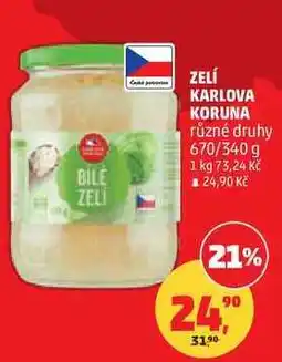 Penny Market ZELÍ KARLOVA KORUNA různé druhy, 670/340 g nabídka