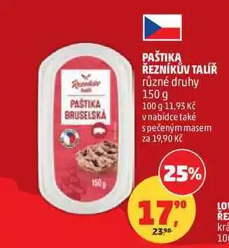 Penny Market PAŠTIKA ŘEZNÍKŮV TALÍŘ různé druhy nabídka