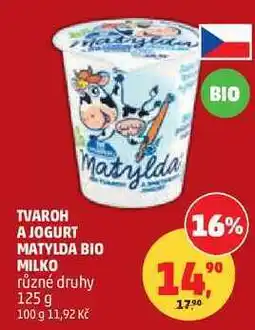 Penny Market MATYLDA BIO MILKO různé druhy nabídka