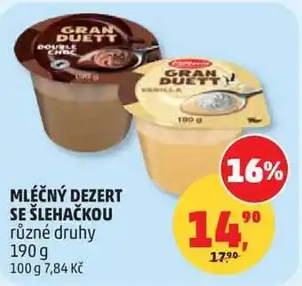 Penny Market MLÉČNÝ DEZERT SE ŠLEHAČKOU různé druhy nabídka