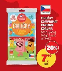 Penny Market CIHLIČKY KOMPRIMÁT KARLOVA KORUNA, 6 x 7,5/45 g nabídka