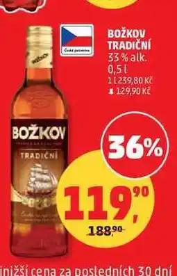 Penny Market BOŽKOV TRADIČNÍ 33% alk nabídka