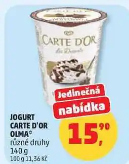 Penny Market JOGURT CARTE D'OR OLMA různé druhy nabídka