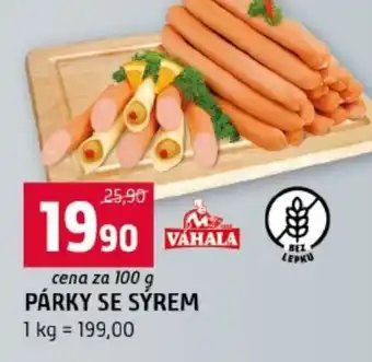 Terno Párky se sýrem nabídka