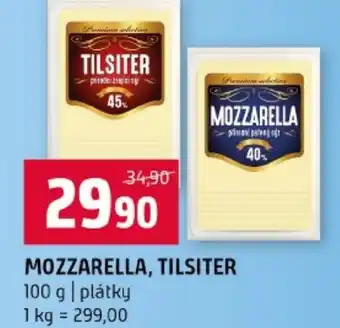 Terno Mozzarella, tilsiter nabídka