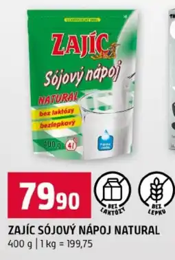 Terno Zajíc sójový nápoj natural nabídka