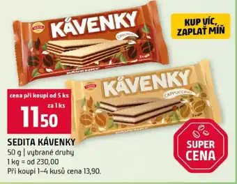 Terno Sedita kávenky nabídka