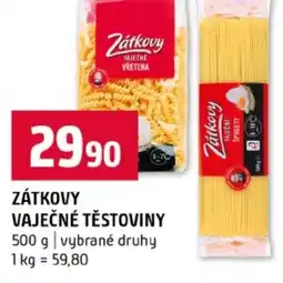 Terno Zátkovy vaječné těstoviny nabídka